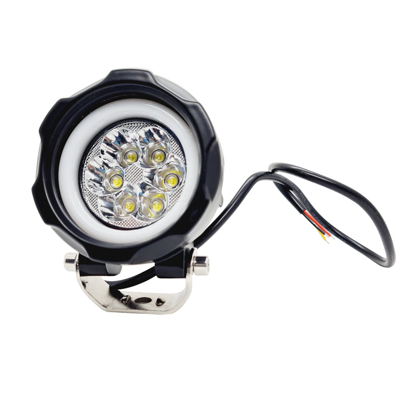 6 Led Fog Lamp Blue Round Drl