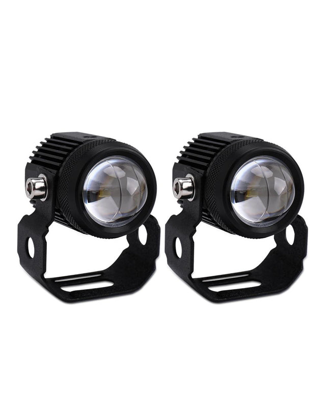 AUTOPOWRZ® LED Fog Light Work Lamp with Hi/Low, Cars and Motorcycles (White &amp; Yellow) 2Pcs