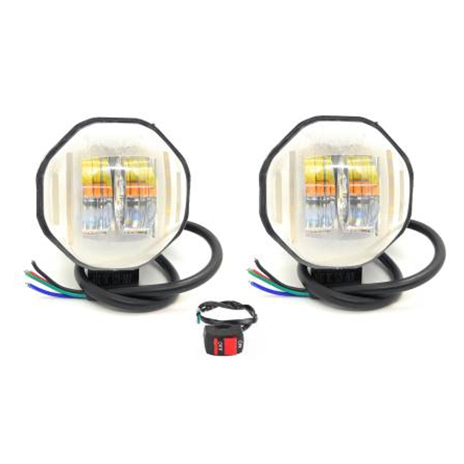 AutoPowerz Fog Lamp LED  (Universal For Bike, Universal For Car, Pack of 3)