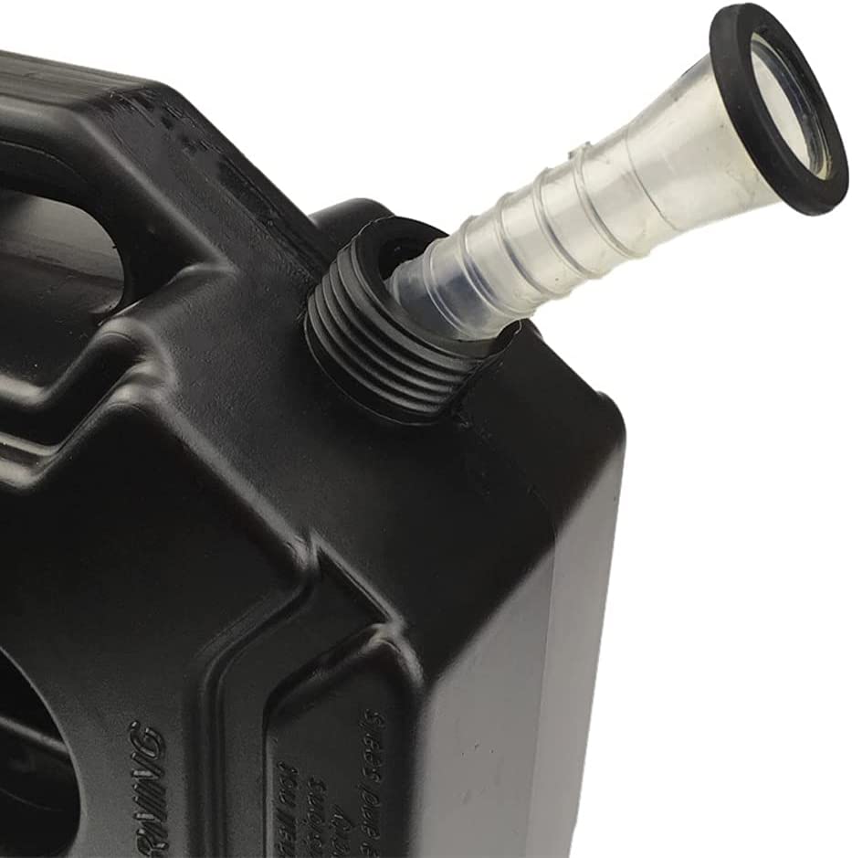 AUTOPOWERZ 1.3 Gallon with Mounting Bracket and Lock,5L Oil Petrol Storage Cans Spare Emergency Backup Tanks, for SUV Motorcycle ATV Gas Can(Black)