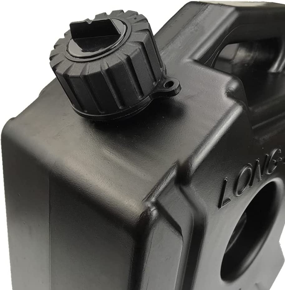 AUTOPOWERZ 1.3 Gallon with Mounting Bracket and Lock,5L Oil Petrol Storage Cans Spare Emergency Backup Tanks, for SUV Motorcycle ATV Gas Can(Black)