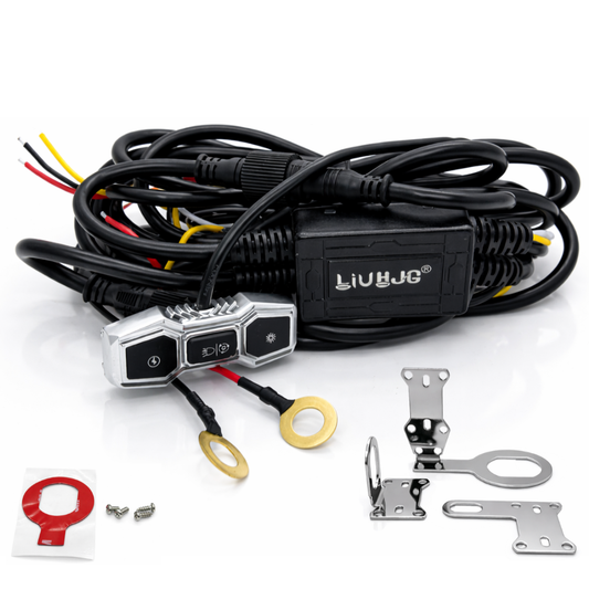 Original LIU HJG WK02 Heavy Duty Fog Light Relay Wiring Kit Harness Full Set