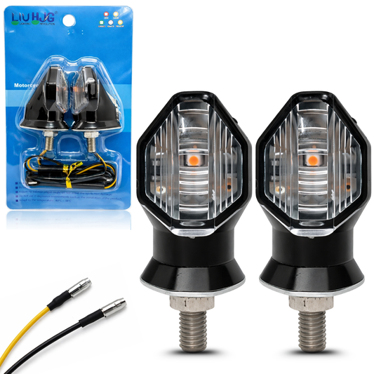 Original LIU HJG Small Single LED Motorcycle Indicator Light Pair