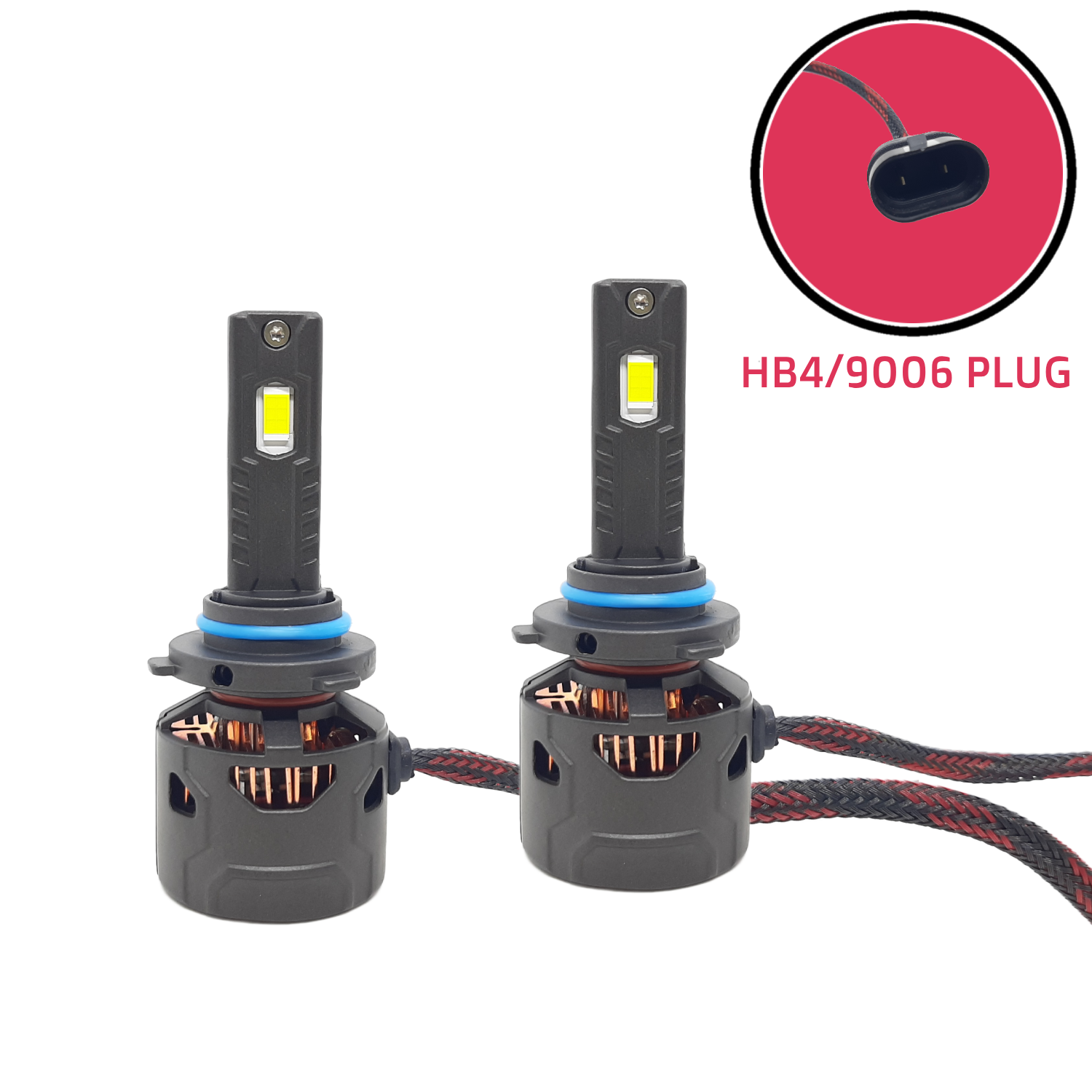 KI KARRY 200W White Car LED Headlight Bulb DC 9V-30V with 24 Month Warranty (H4, H7, 9005, 9006, H8/H9/H11)