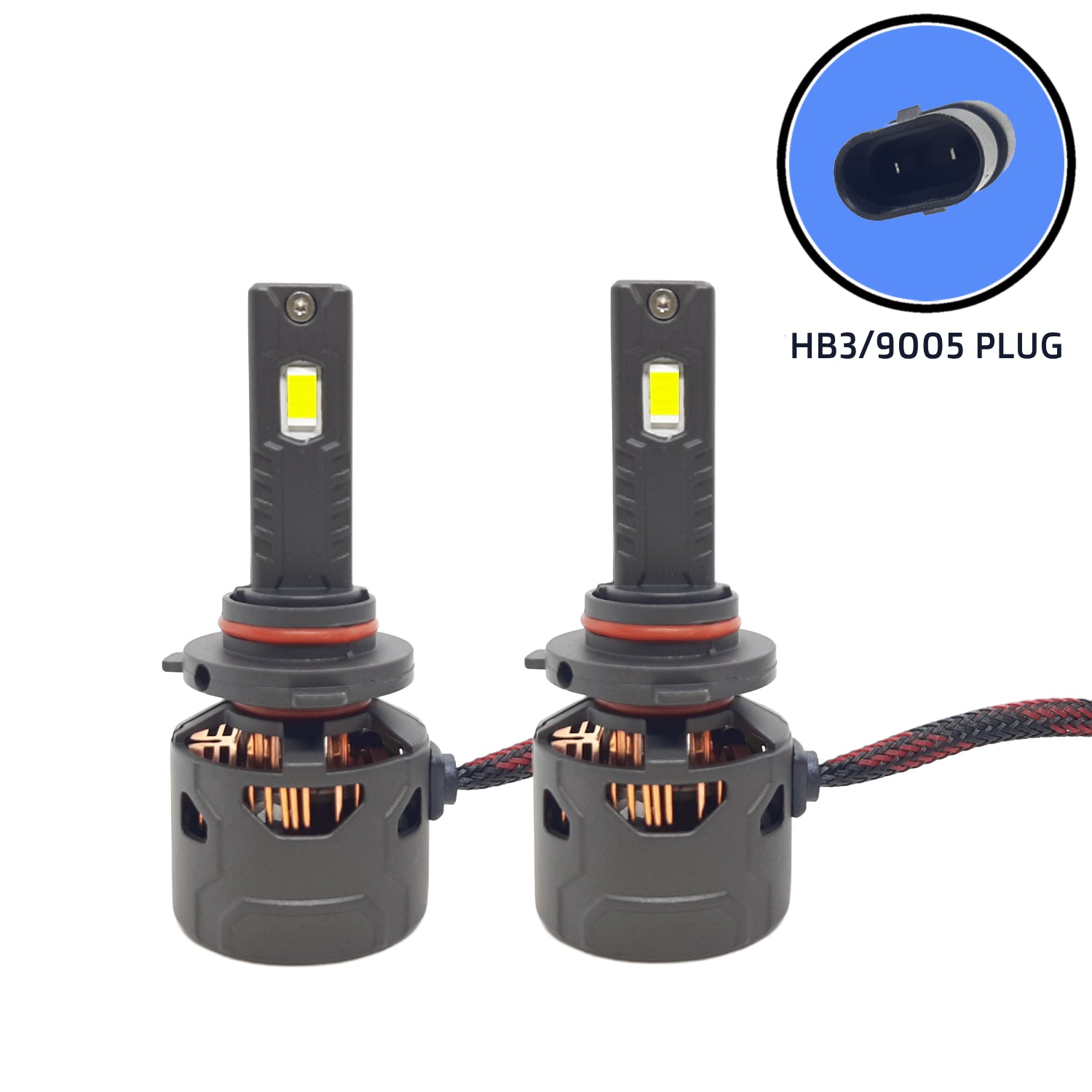 KI KARRY 200W White Car LED Headlight Bulb DC 9V-30V with 24 Month Warranty (H4, H7, 9005, 9006, H8/H9/H11)