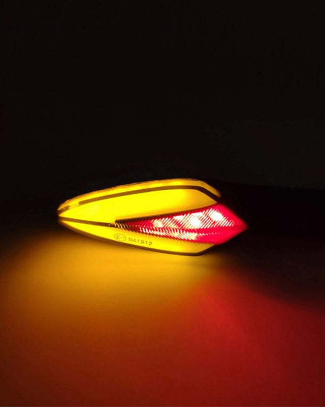 AUTOPOWERZ® Universal Motorcycle Neon LED Amber Turn Signal Light Indicator Blinker Brake Lamps for Bike (Pack of 2)