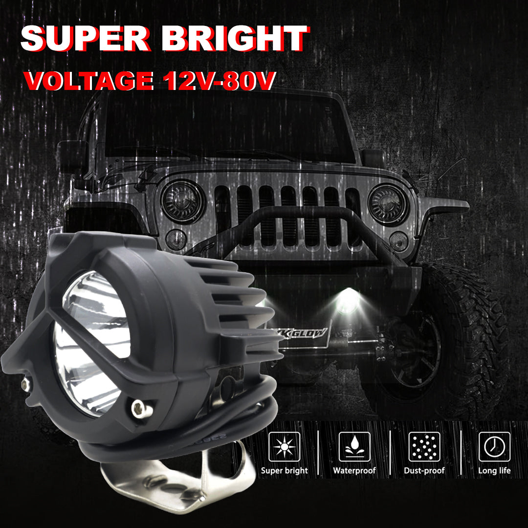 Zoon 60W LED Driving Fog Lights - White/Aber - 2 Pack In Nepal At NPR
