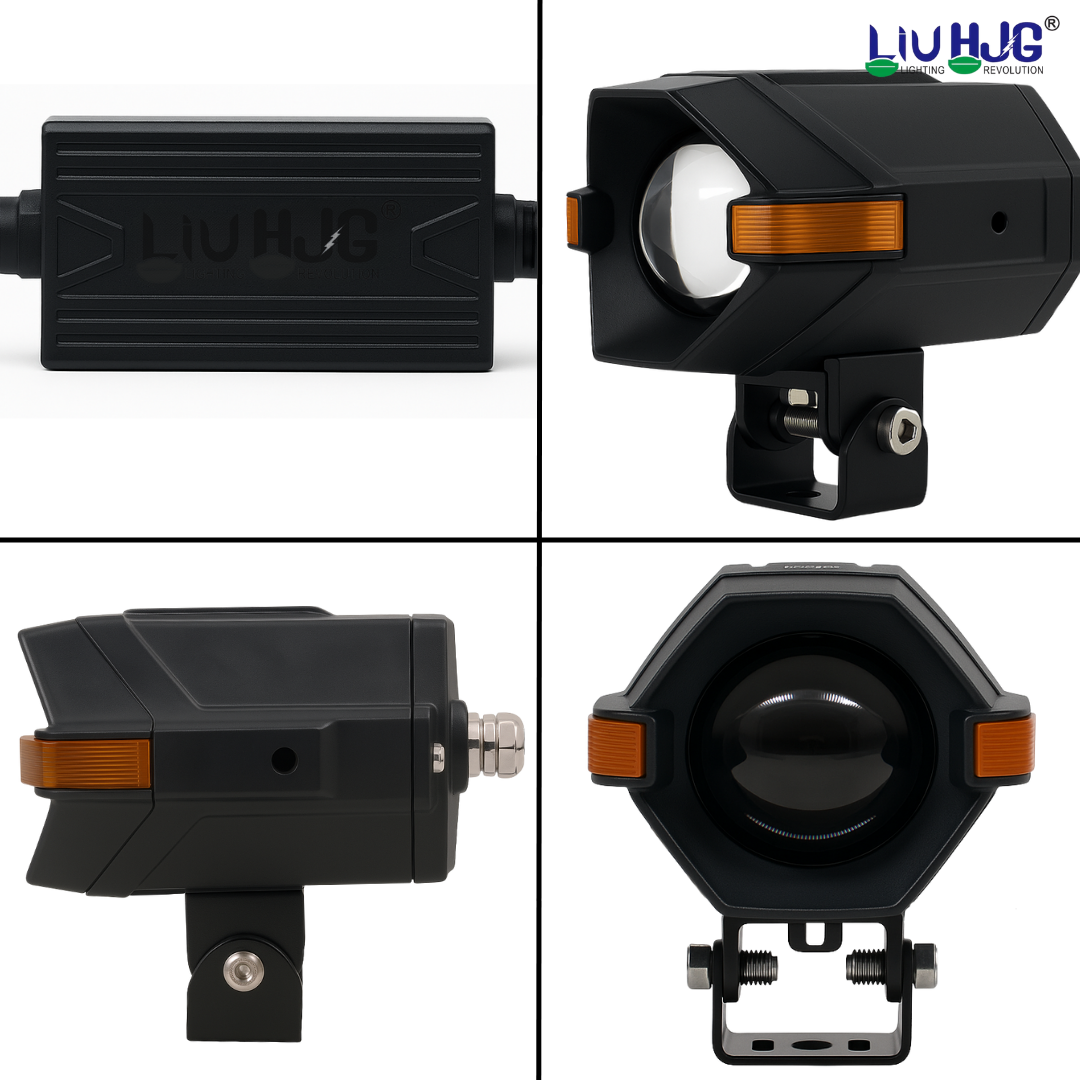 LIU HJG P97 LED fog light, 100W bike fog light, 100W car fog light, yellow white LED fog lamp, red devil eye fog light, universal LED fog light, dual color fog light for bike, dual color fog light for car, high power 100W fog light, LIU HJG devil eye driving light