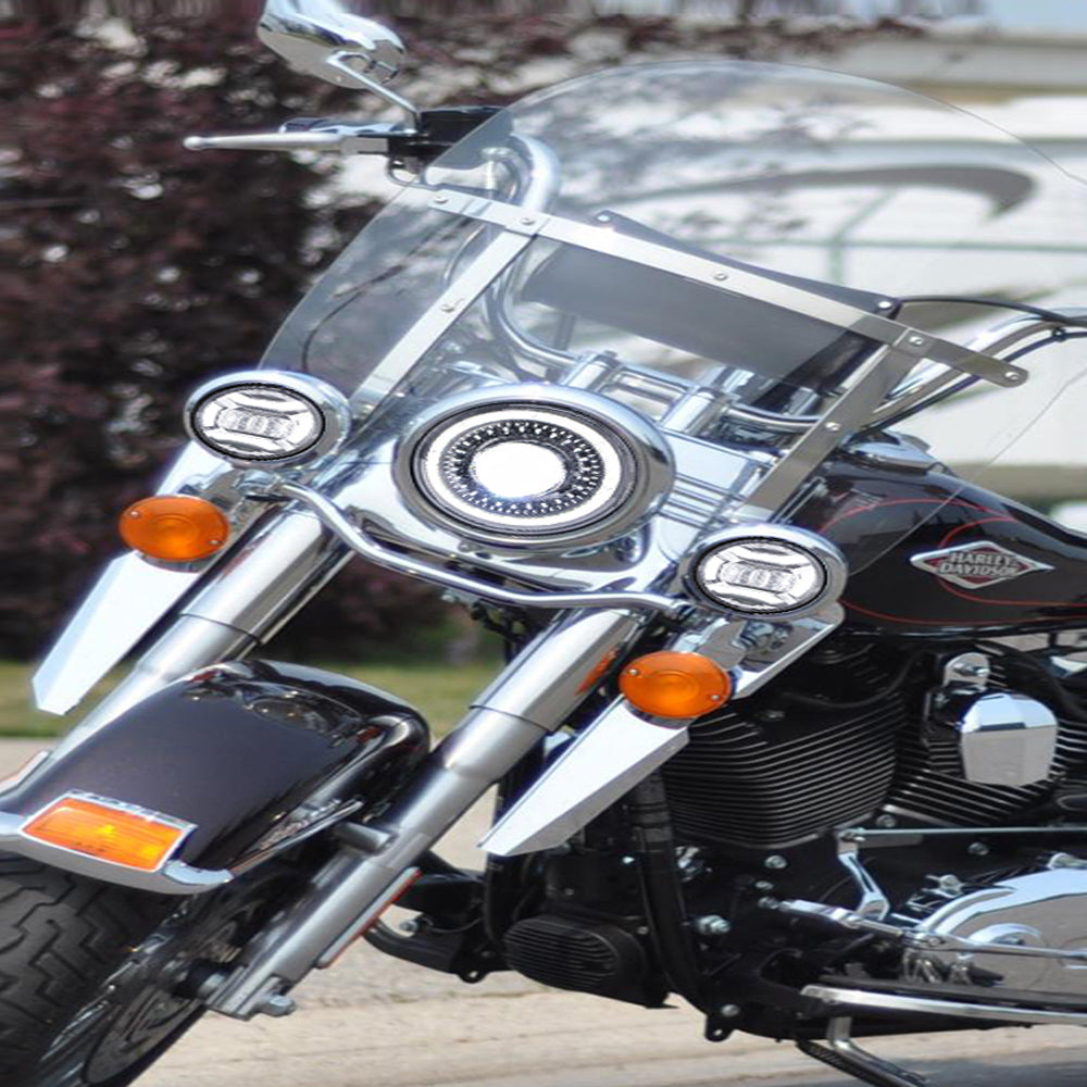 AUTOPOWERZ 60w 4 Inch White Color Off Road Car/Jeep Fog Light Motorcycle,12V-80V Spot Beam Led Fog/driving Lights