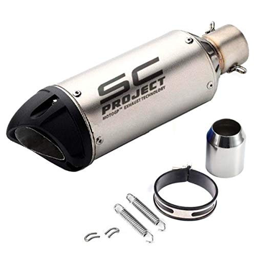 AUTOPOWERZ® Universal Stainless Steel Slip On Exhaust 36-51 mm Muffler