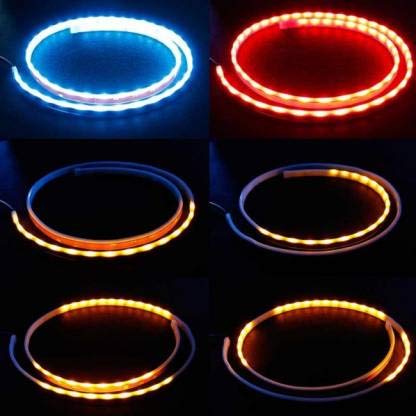 Flow Led Strip Trunk/Dicky/Boot/Tail Lights Streamer Brake Turn Signal Light (Works With All Cars)