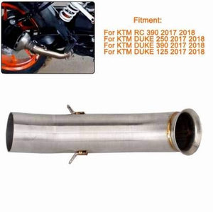 Autopowerz Stainless Steel Motorcycle Exhaust Middle Muffler Bend Pipe