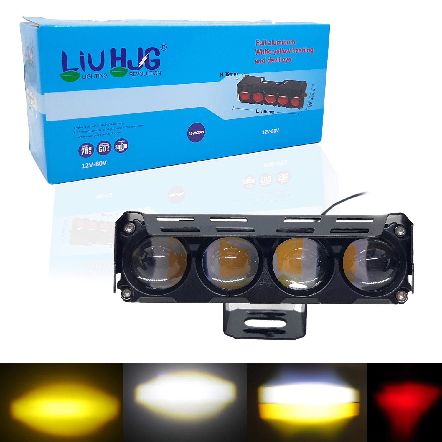 liu hjg fog light, liuhjg led, liuhjg, yellow, white led fog light, hjg lights for bike, hjg led light, devil eye fog light, led fog light