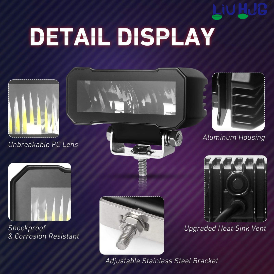 60W Universal White Fog Light for bike and car (Pack of 1)