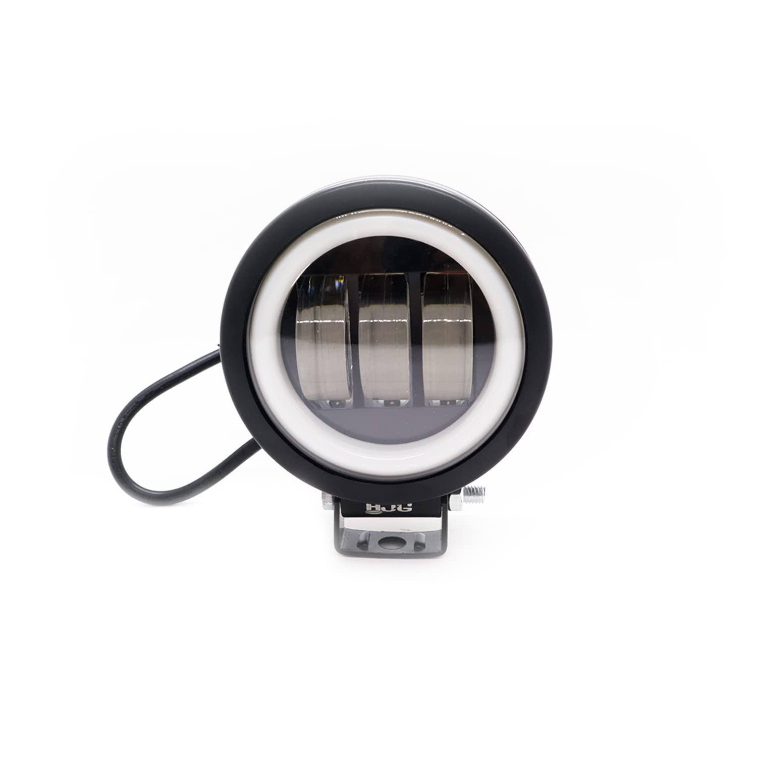 AUTOPOWERZ Round Shape fog light 3 Led Blue DRL For bikes and cars.(Light Power: 60W Voltage: DC9-80V)
