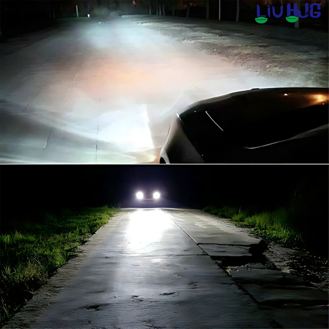 LIU HJG LED H4 Headlight Bulb Waterproof & Dustproof Heat Dissipation 300W (150W Each) 12V DC Power Universal Fit For All Bikes & Cars Model (Pack of 2)