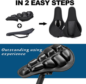 AUTOPOWERZ Cycle Seat Waterproof Cushion 3D Air Shock Absorbing Bicycl