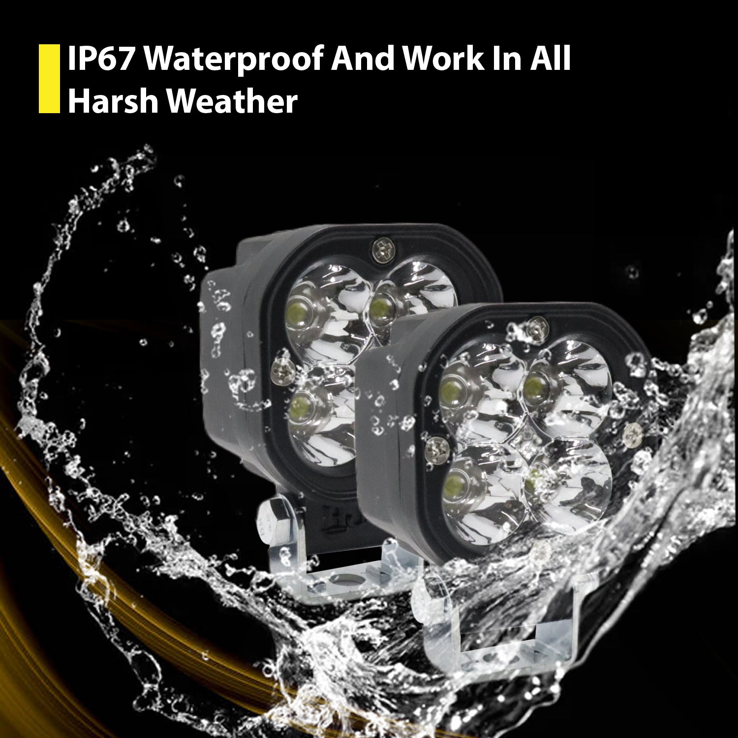 LIU HJG 40W LED Fog Light, Universal Fog Light for Car, Bike LED Fog Lamp, Yellow Lens Fog Light, 12V–85V DC Fog Light, LED Fog Light with Wiring Kit, Waterproof Fog Light, High Brightness Fog Light, Automotive LED Fog Lamp, LIU HJG Fog Light with Harness, Vehicle Fog Light Yellow Cover, Off-Road LED Fog Light, Bike Car Truck Fog Light, Universal LED Driving Light.