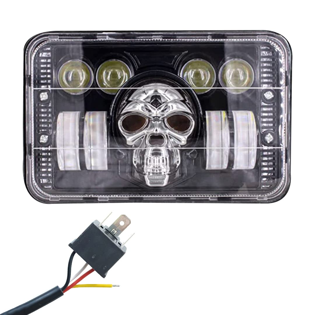 AUTOPOWERZ® LED Projector Hi/Low Beam Headlight Boss with Multi Red, B