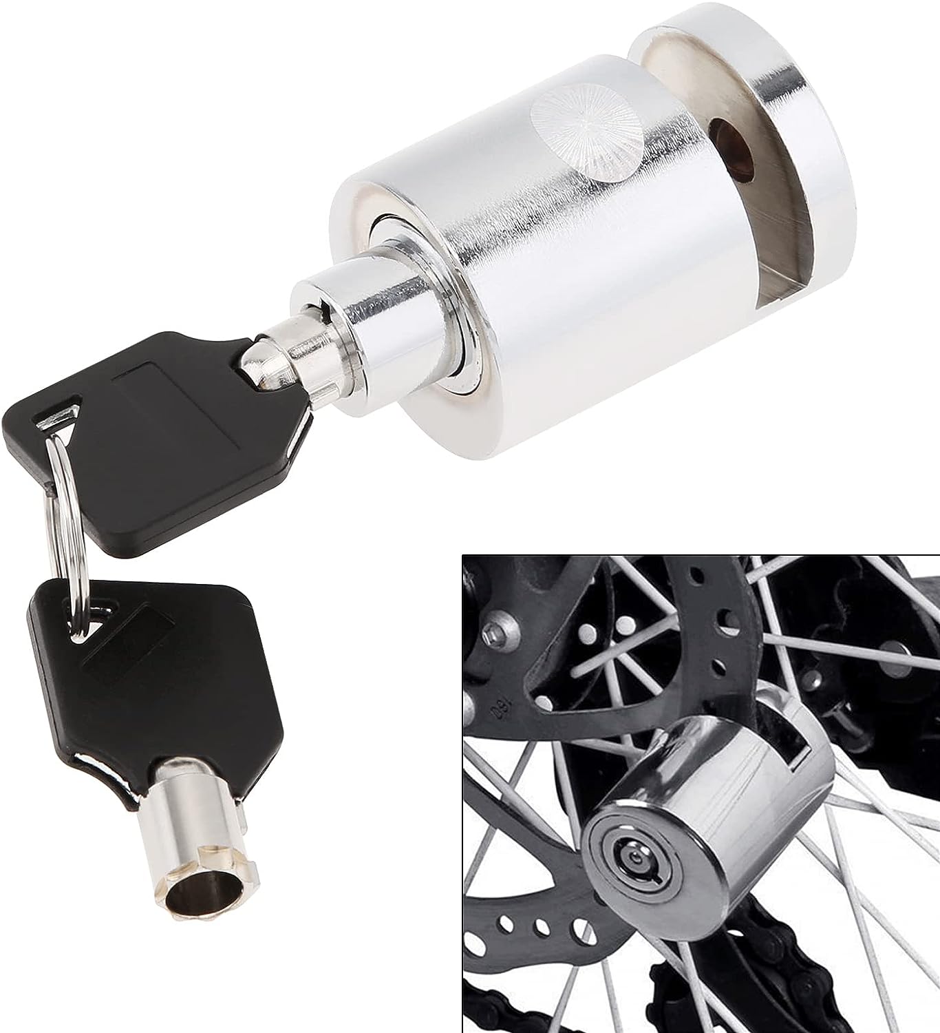 Disc Brake Lock, Anti-Theft Security Wheel Disk Lock for Motorcycle