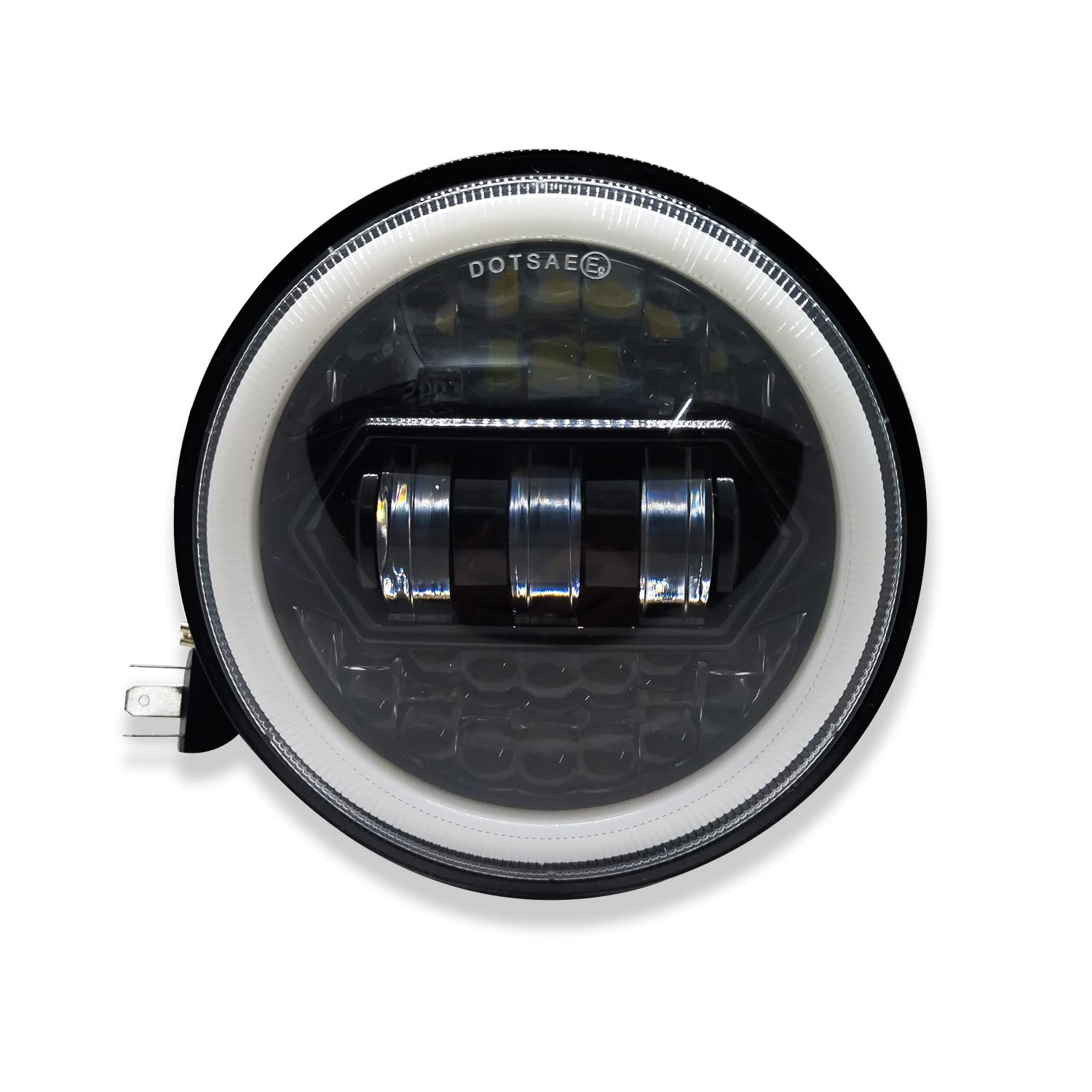 LIU HJG 5.75 inch LED headlight, 75W round LED headlight, LED bike headlight 12-80V DC, round headlamp for Bajaj bikes, Avenger compatible LED light, motorcycle LED headlight, universal fit round headlight, high power LED for Bajaj, waterproof bike headlight, durable motorcycle headlamp, LIU HJG LED headlight for Avenger, custom LED headlight for Bajaj, bike LED headlight upgrade, bright 5.75 inch round LED light, energy-efficient motorcycle LED headlamp.