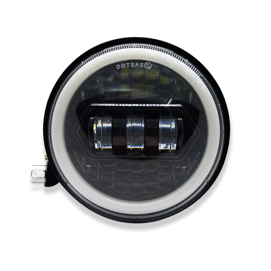 LIU HJG 5.75 inch LED headlight, 75W round LED headlight, LED bike headlight 12-80V DC, round headlamp for Bajaj bikes, Avenger compatible LED light, motorcycle LED headlight, universal fit round headlight, high power LED for Bajaj, waterproof bike headlight, durable motorcycle headlamp, LIU HJG LED headlight for Avenger, custom LED headlight for Bajaj, bike LED headlight upgrade, bright 5.75 inch round LED light, energy-efficient motorcycle LED headlamp.