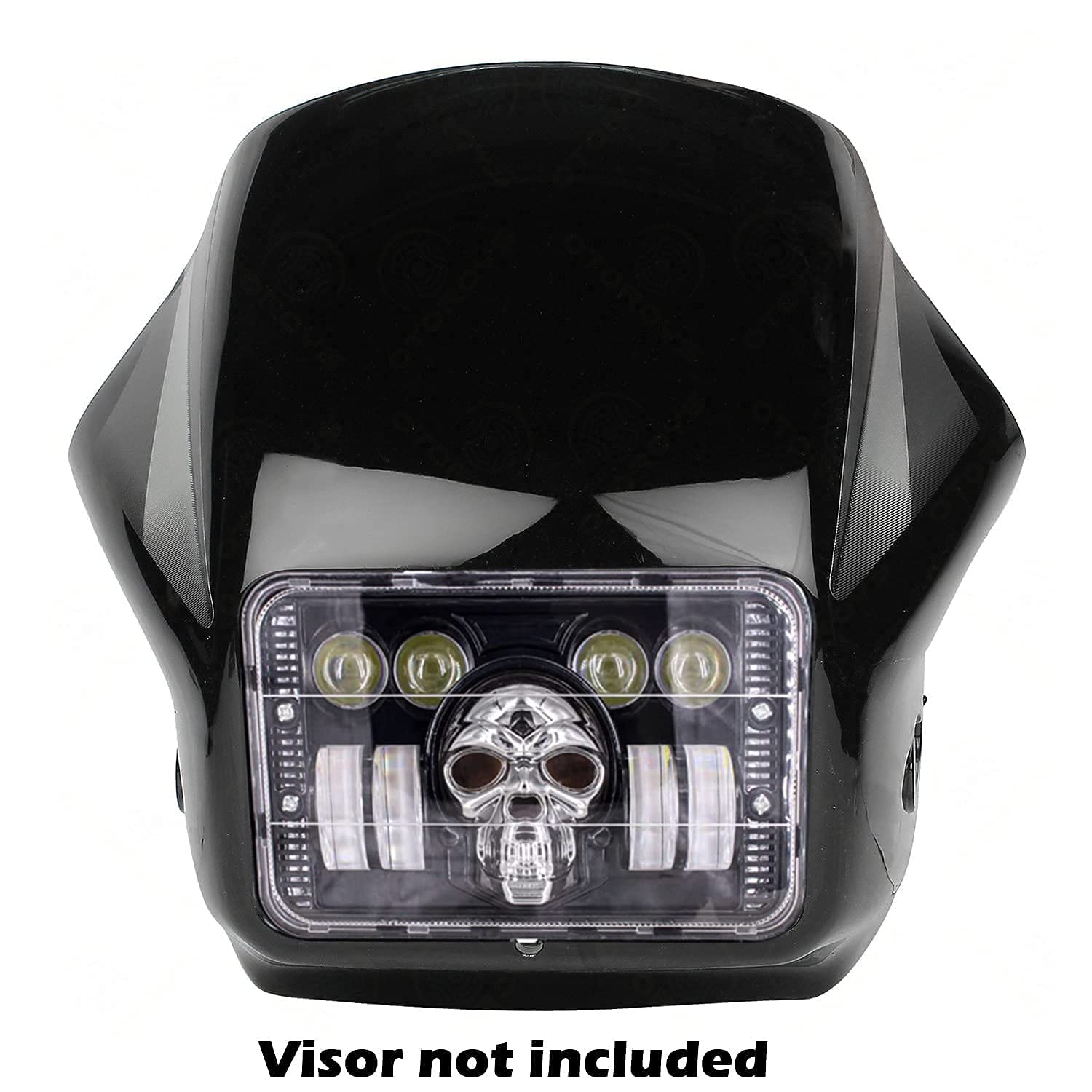 AUTOPOWERZ LED Projector Hi Low Beam Headlight Boss with Multi Red B