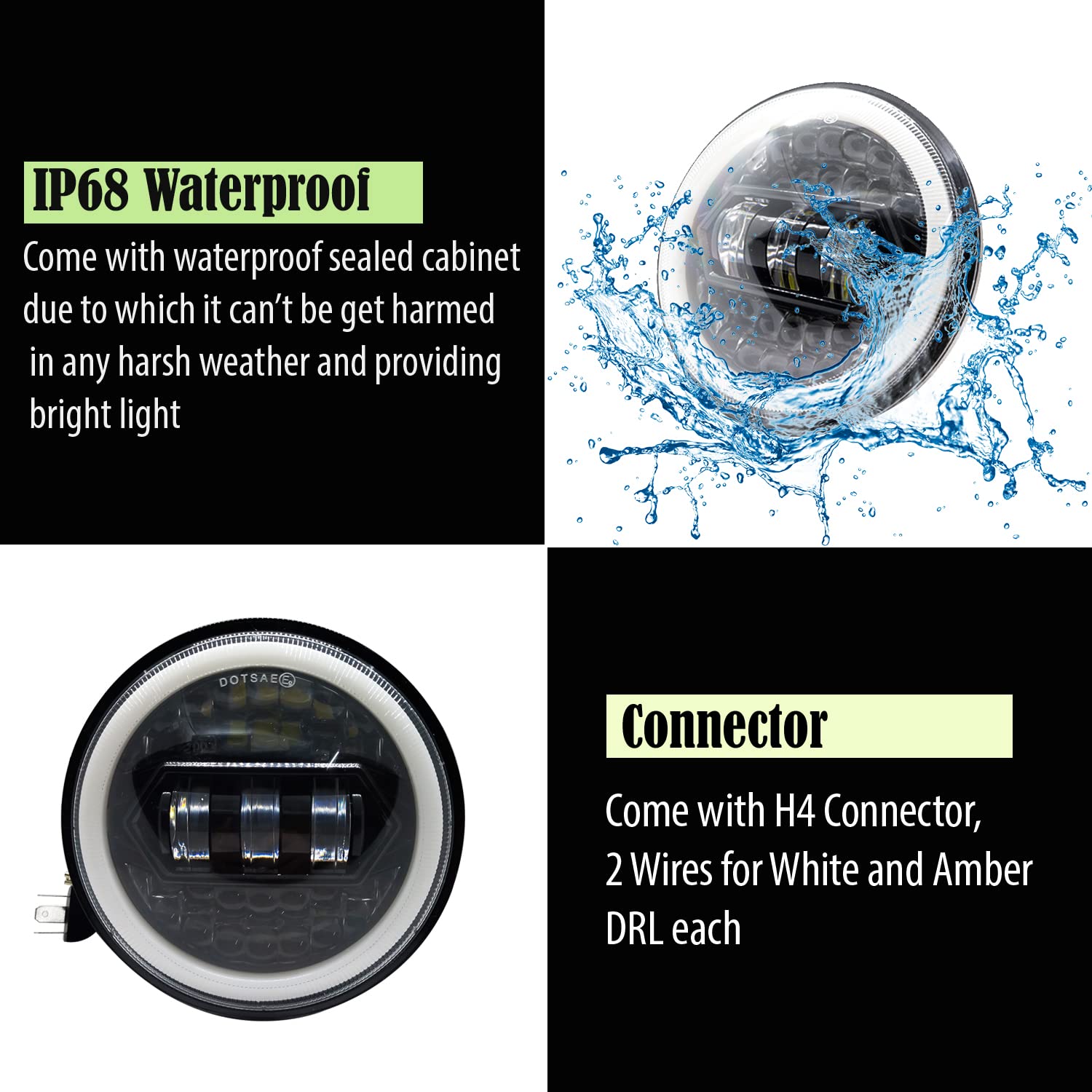 LIU HJG 5.75 inch LED headlight, 75W round LED headlight, LED bike headlight 12-80V DC, round headlamp for Bajaj bikes, Avenger compatible LED light, motorcycle LED headlight, universal fit round headlight, high power LED for Bajaj, waterproof bike headlight, durable motorcycle headlamp, LIU HJG LED headlight for Avenger, custom LED headlight for Bajaj, bike LED headlight upgrade, bright 5.75 inch round LED light, energy-efficient motorcycle LED headlamp.