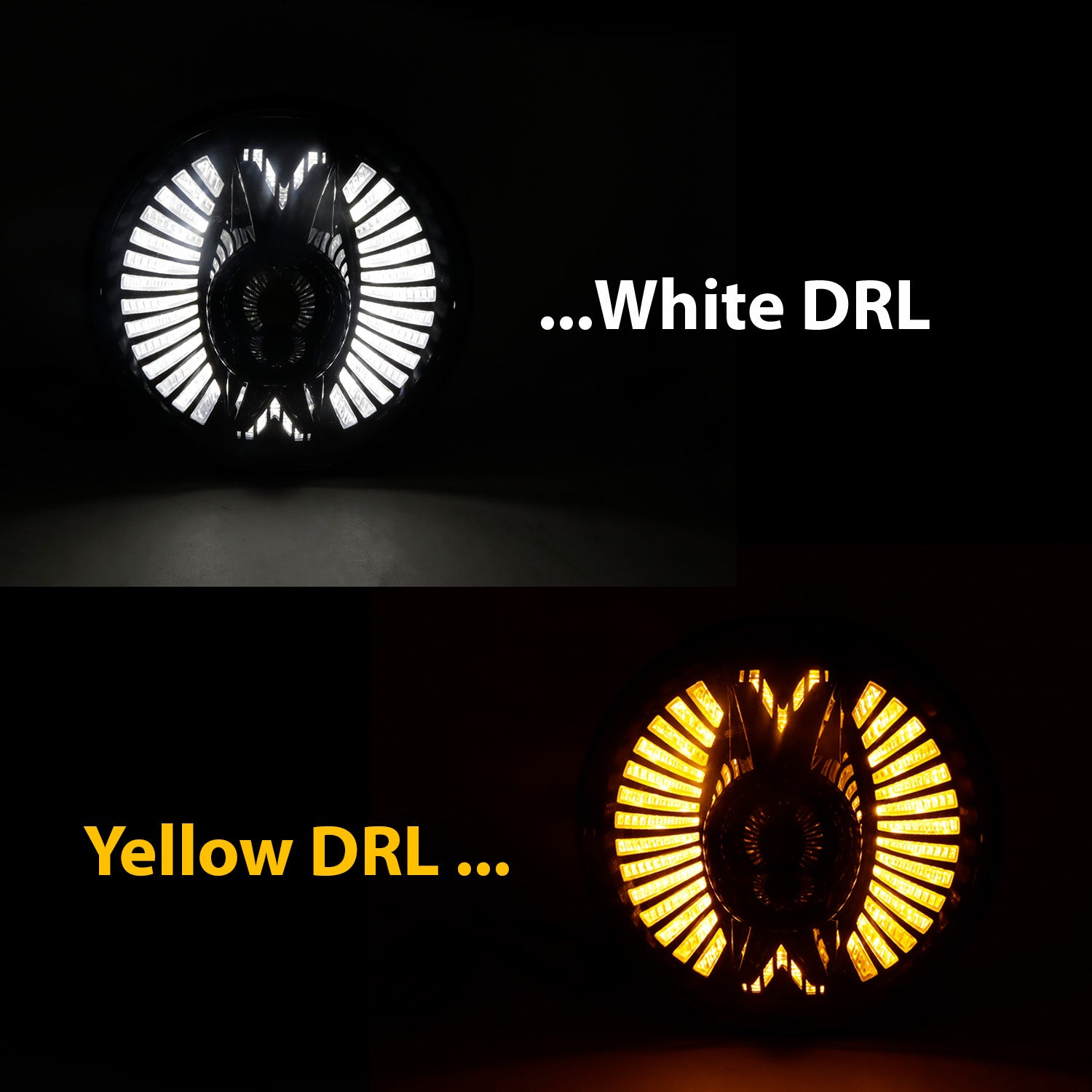 7 inch Wing Design Round Headlight