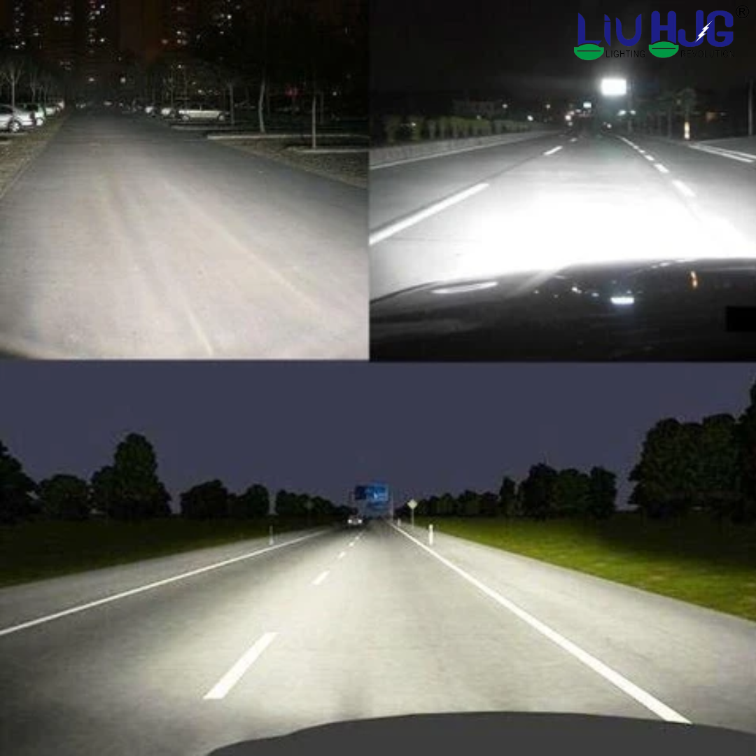 LIU HJG LED Headlight Bulb (H7) Fitting Ultra Bright Waterproof & Heat Dissipation 240W 12V DC Power High/Low Beam White Light Reflection Universal fit for All Bike & Car (Pack of 2)