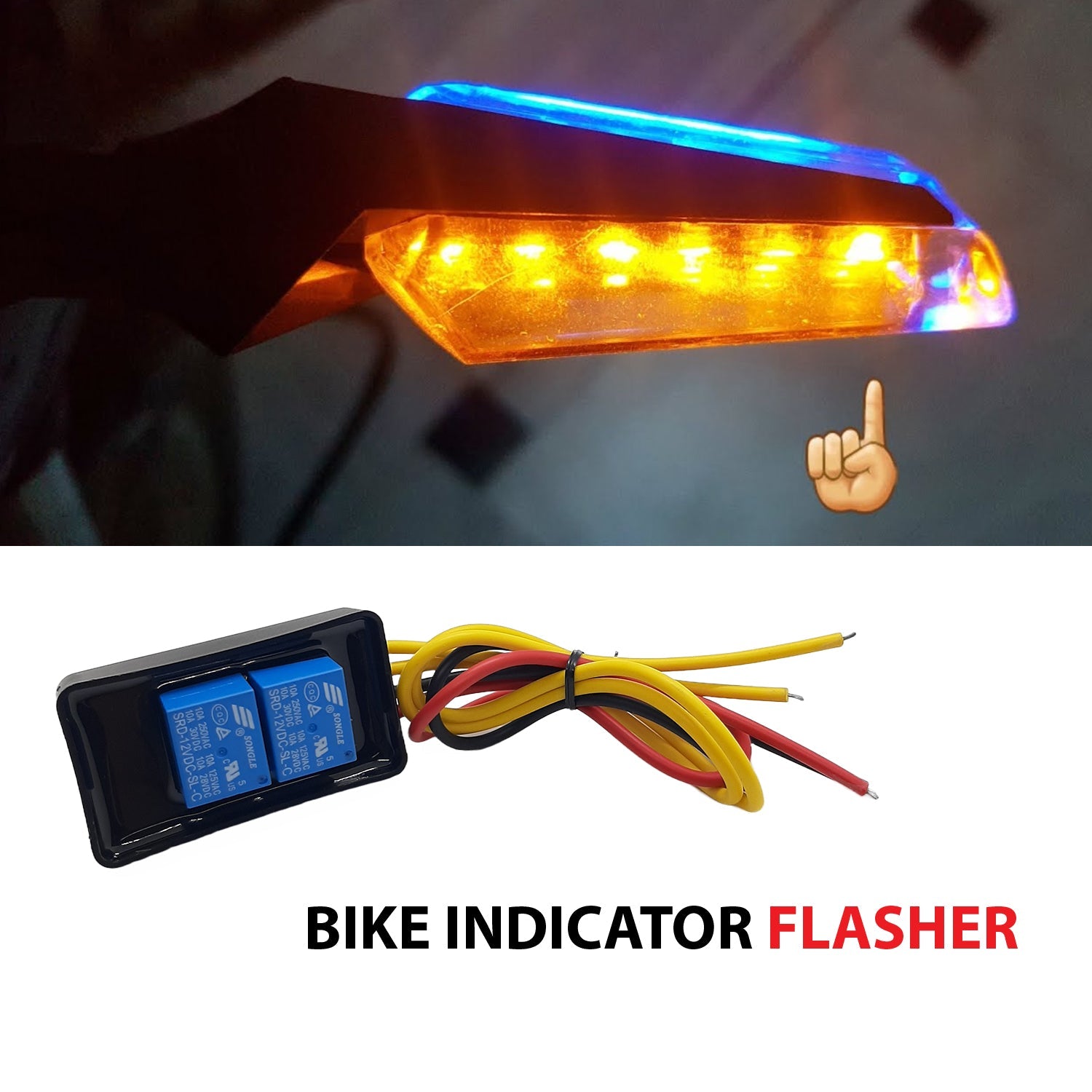 AUTOPOWERZ Universal for Bike Hazard Flasher Waterproof 22 Patterns