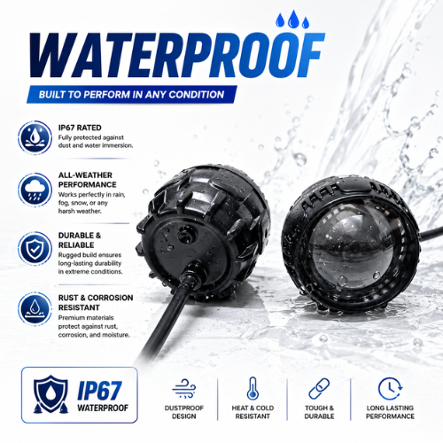 AUTOPOWERZ MC Top IP67 Waterproof Dustproof All Weather Driving Auxiliary Lamp