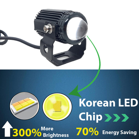Original LIU HJG V3 Mini Drive, Red Devil Eye, Yellow White Flashing