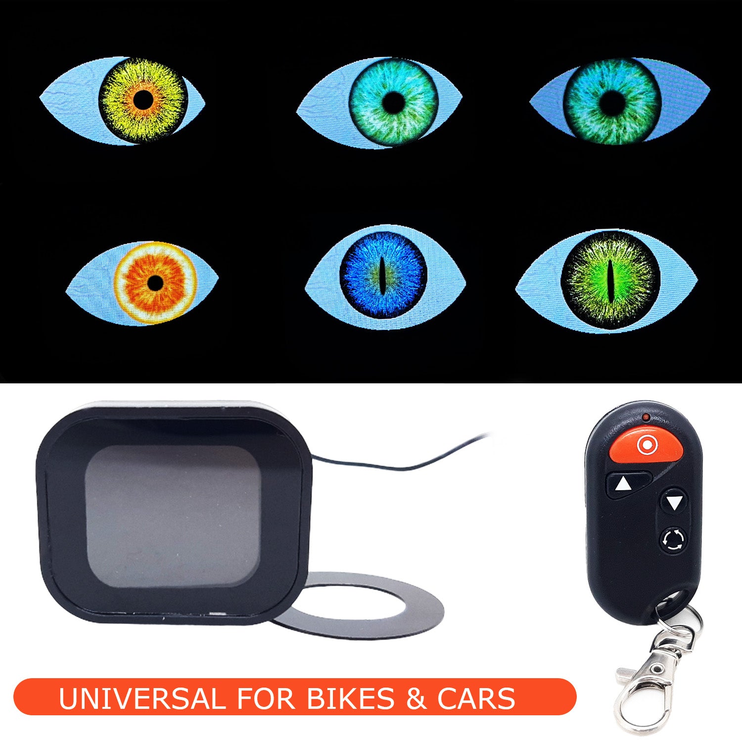 Motorcycle Eye Light, Led eye light for car, devil eye light, single eye led, liu hjg official store, led eye light for bike, - Animated Eye Light
