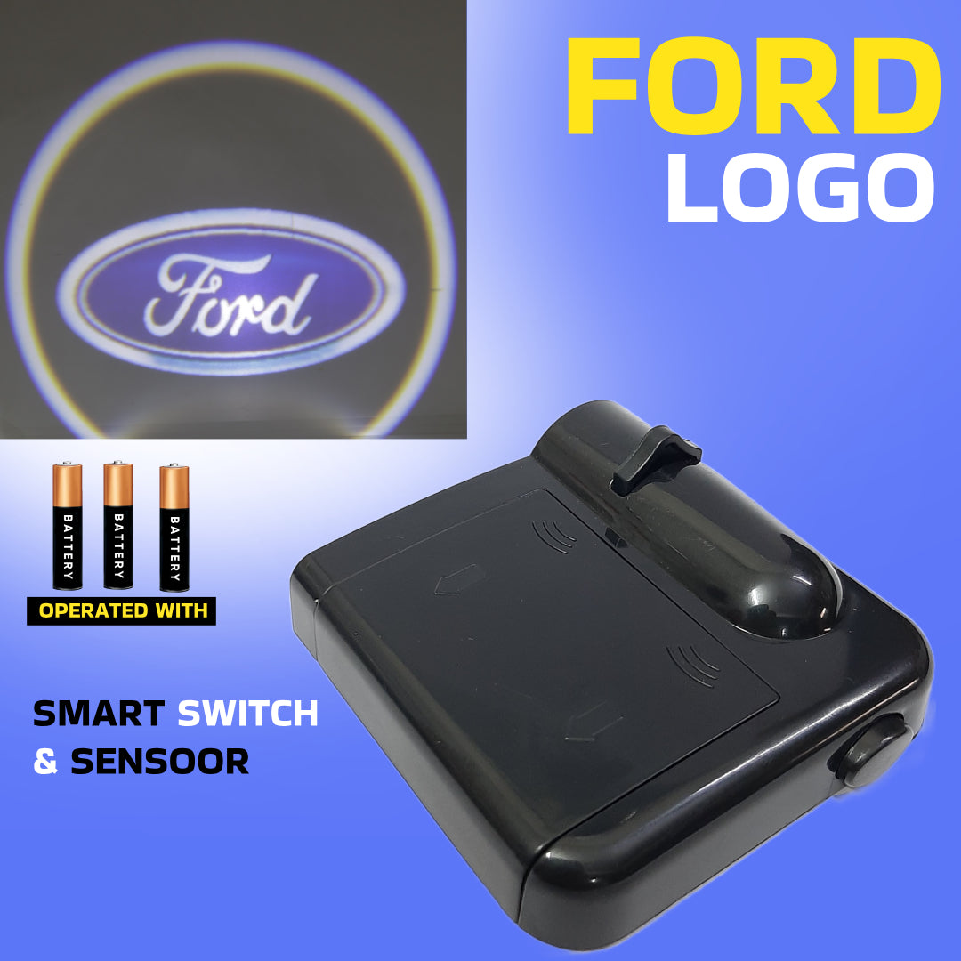 2Pcs Car Door Projection Light with FORD Logo Compatible with all Ford Cars