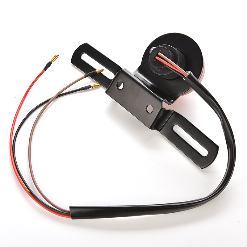 AUTOPOWERZ Motorcycle Lamp High Brake Tail Rear Light Plate Holder for Bikes Dc 12V