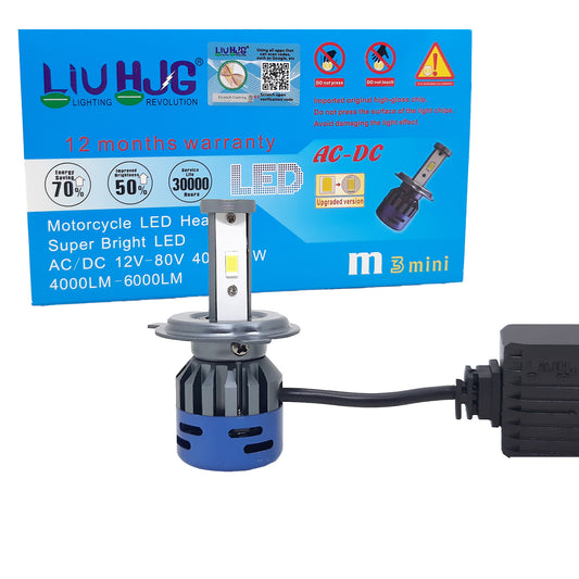 LIU HJG H4 LED Headlight Bulb - AutoPowerz - Super Bright Universal Fit - Buy Online India

