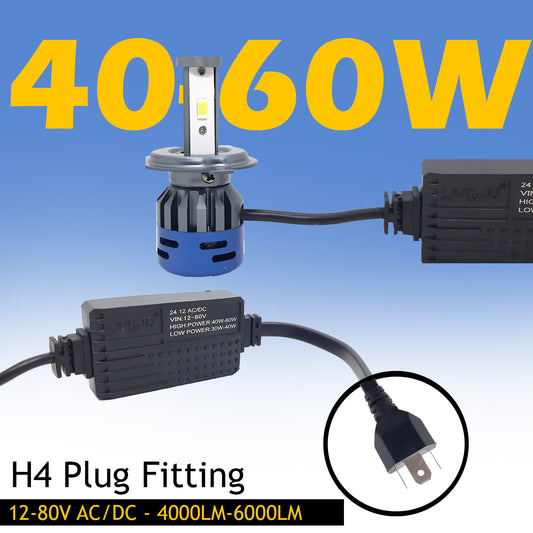 LIU HJG H4 LED Headlight Bulb - AutoPowerz - Super Bright Universal Fit - Buy Online India
