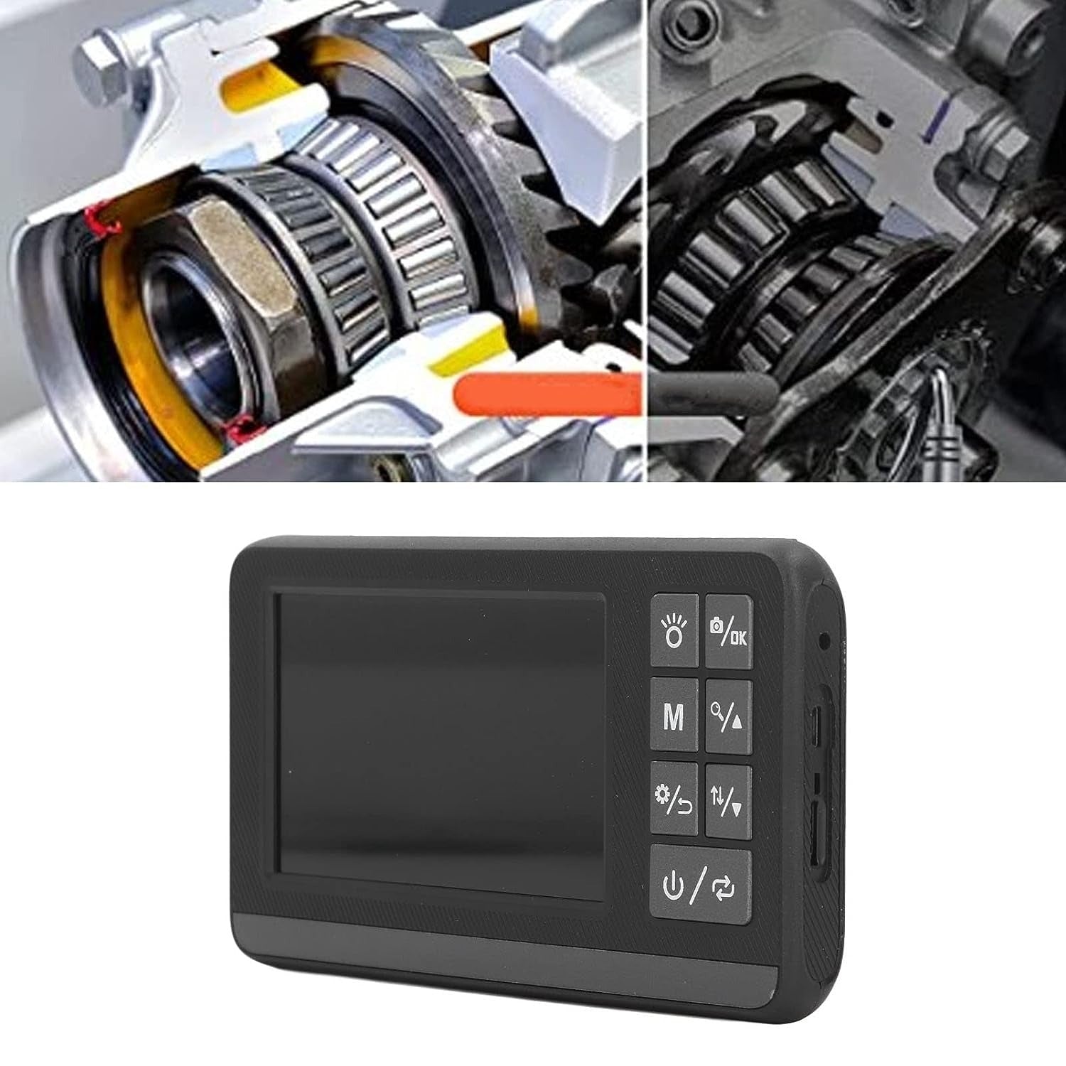 Borescope, 1080P Image IP67 2600mAh Battery 4.3Inch Color Screen Easy To Use Endoscope Camera for Car Diagnose,Wall Construction,Auto Repair,Trucks And Multi-Purpose Use