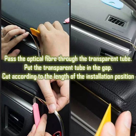 App Controlled Car Interior Fiber Optic Ambient RGB Neon Dash Glow