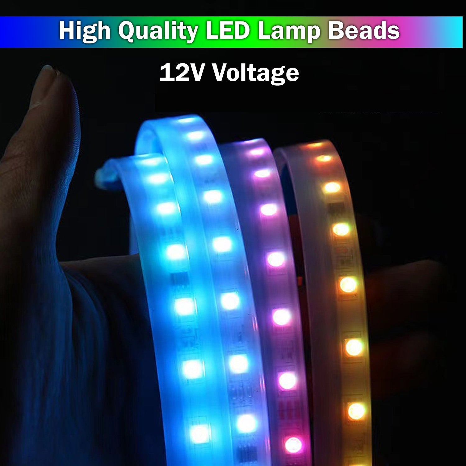 Autopowerz 1.5 M Car Engine Edge Decorative Lamp Flexible Auto Hood Strip Light