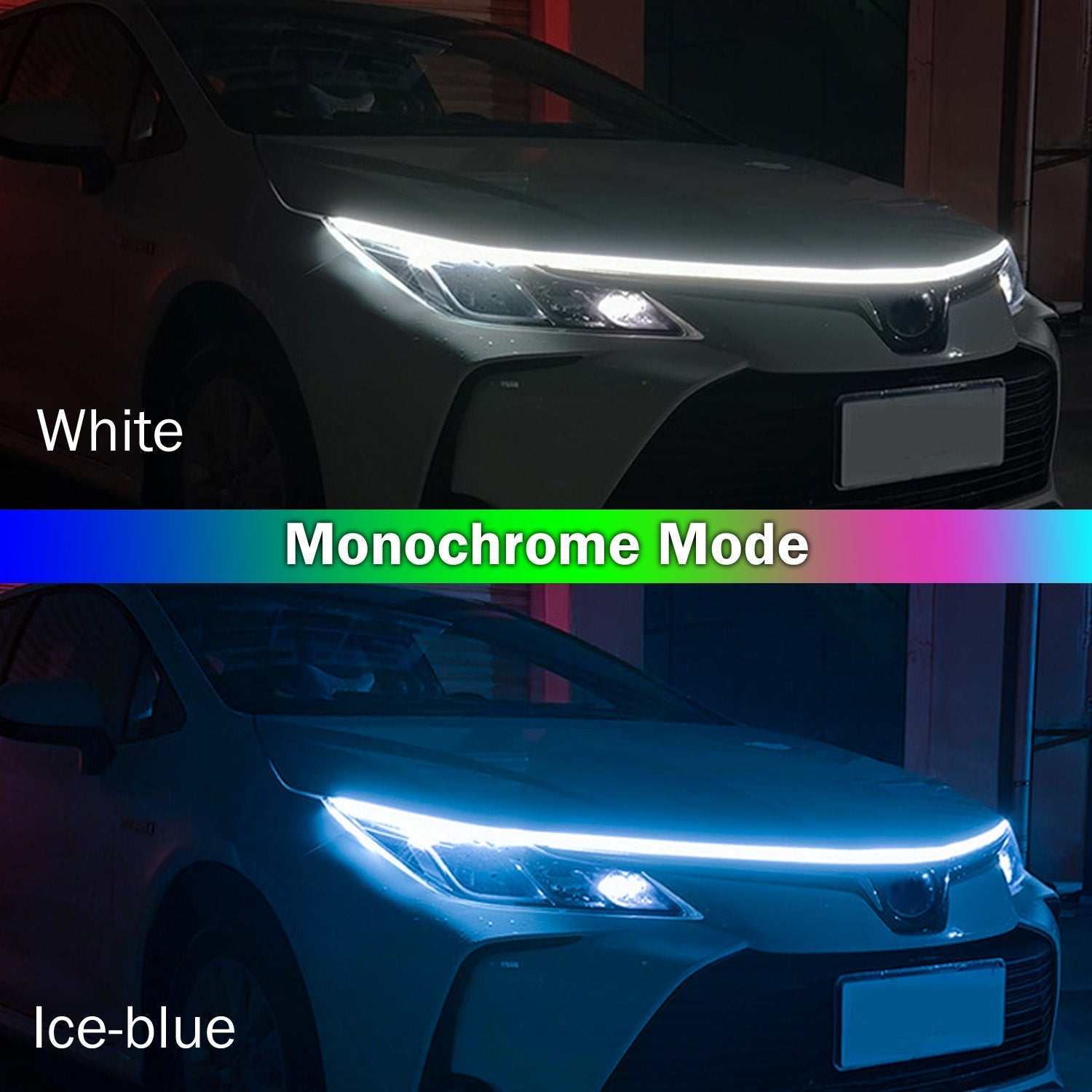 Autopowerz 1.5 M Car Engine Edge Decorative Lamp Flexible Auto Hood Strip Light