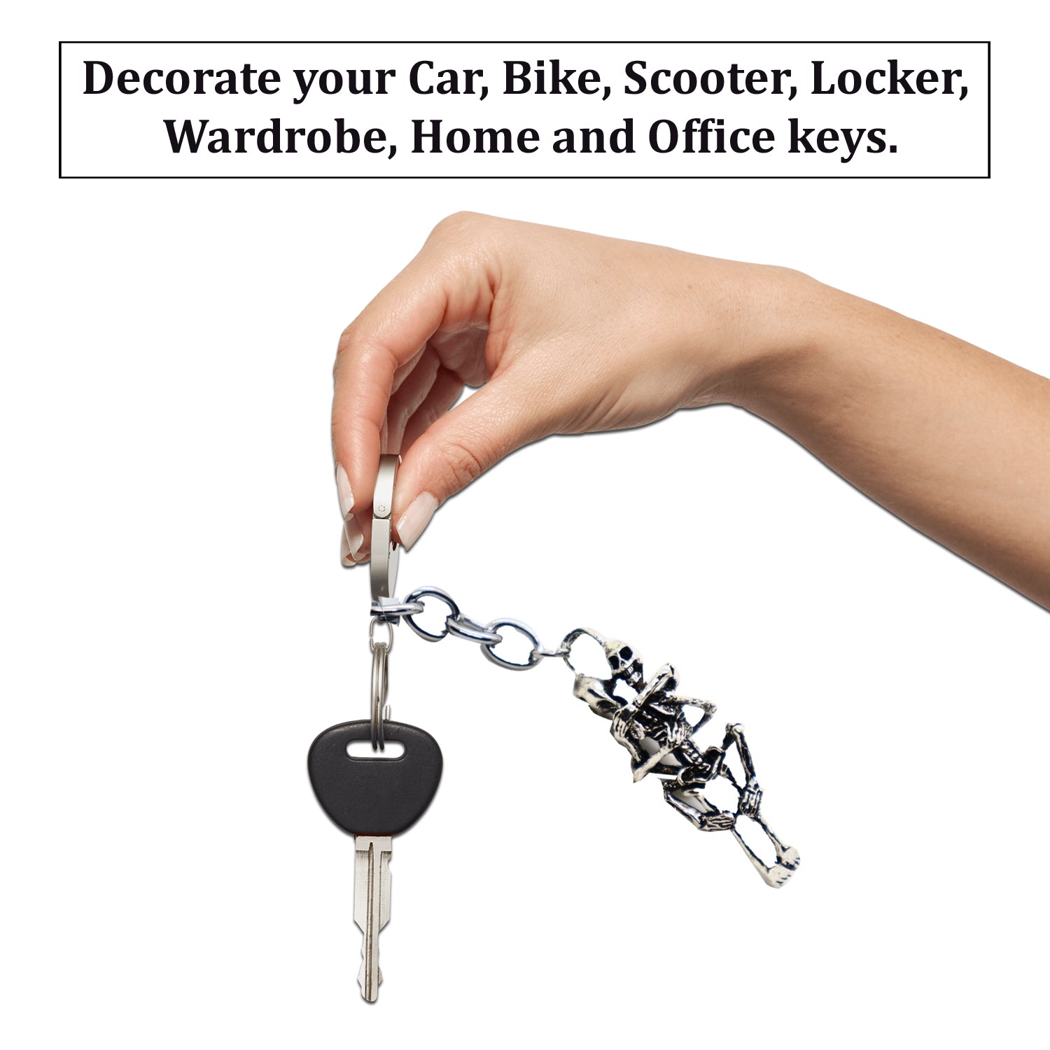 AUTOPOWERZ Human Skeleton Key Chain, Key Ring, Key Holder, Key (Skelet