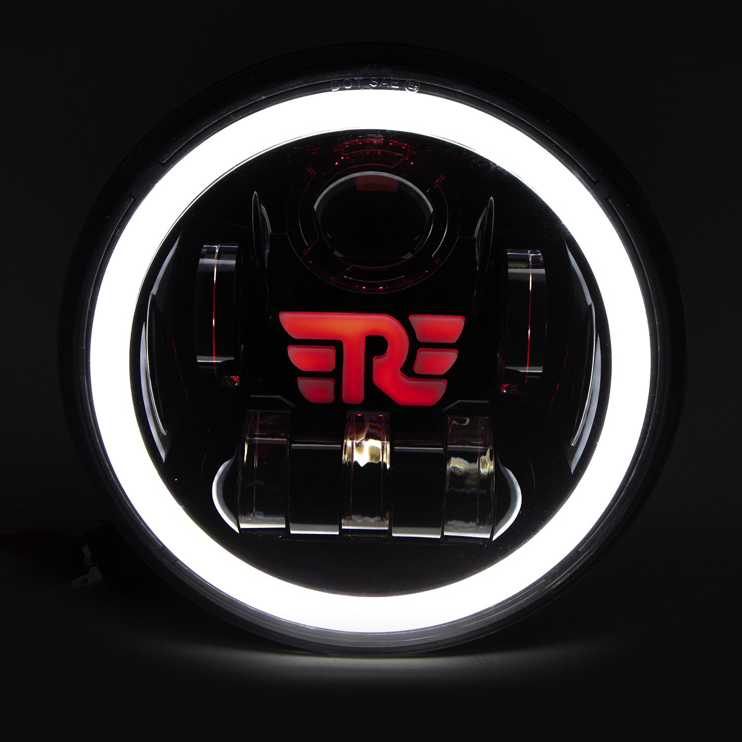 7 inch RE Logo Round Headlight