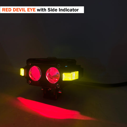 LIU HJG Future Eye S60 Yellow and White Fog Light Beam Output Cutoff
