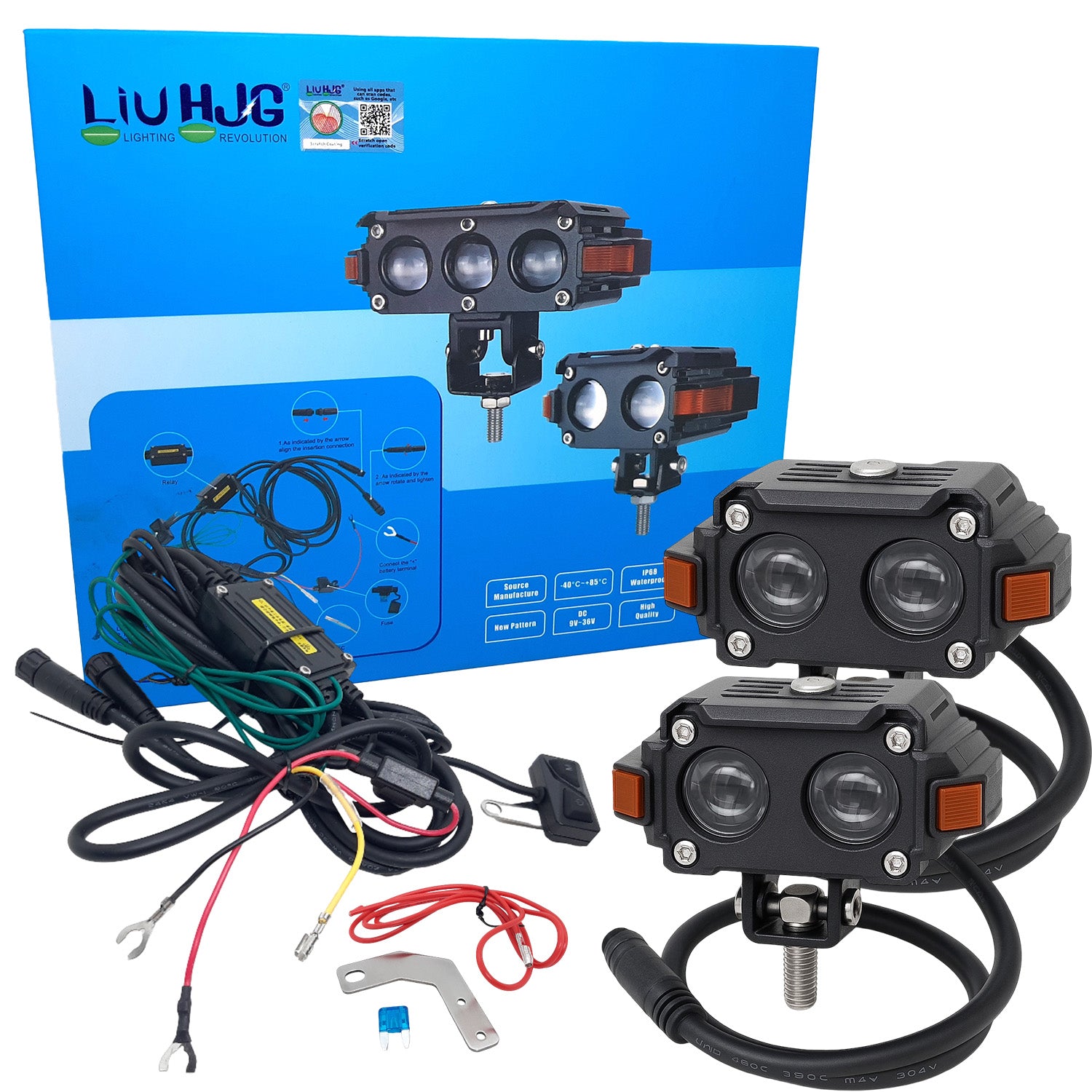 LIU HJG future eye, 80W hjg light, future eye with drl, 2 eye fog light, liu hjg new fog light