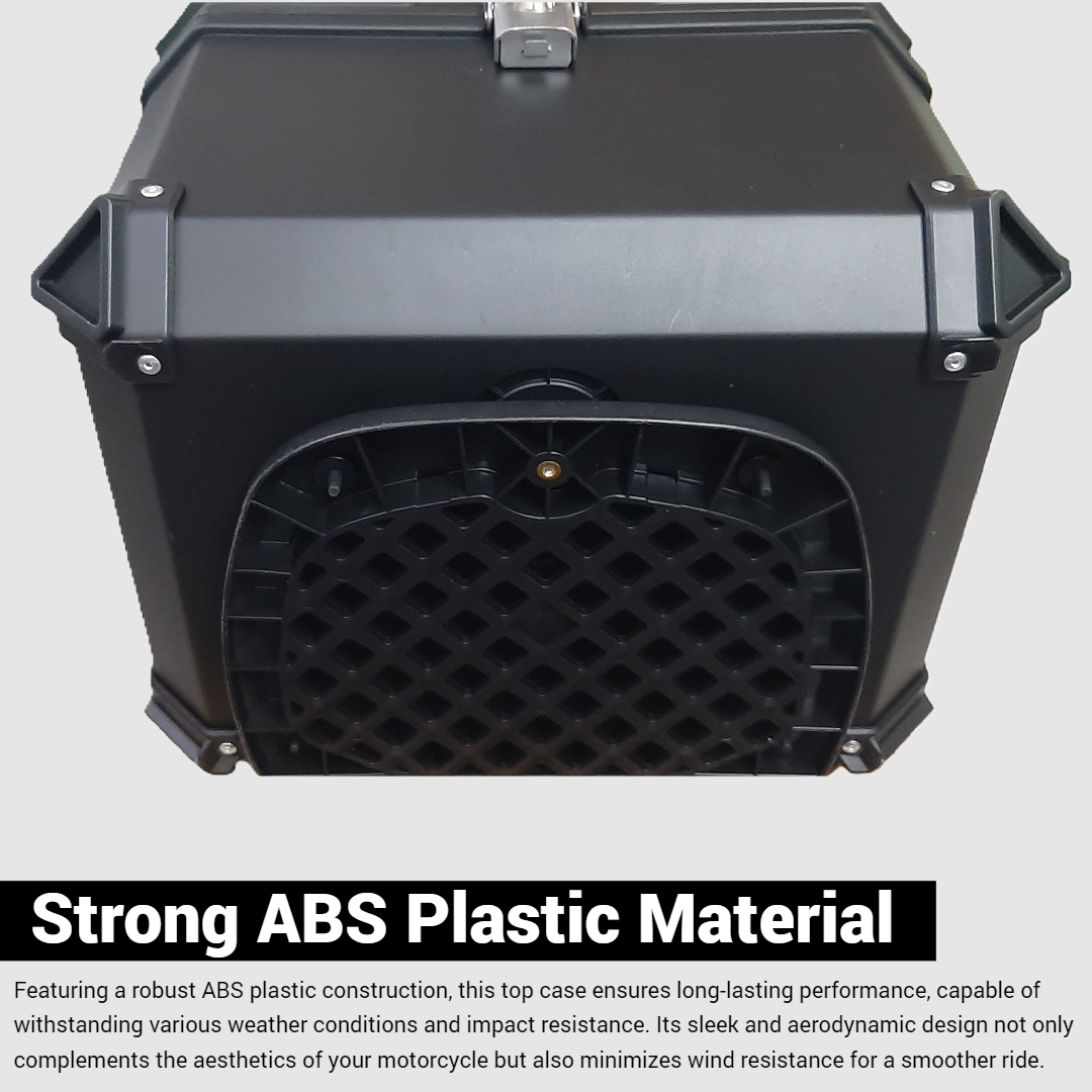 45L Strong ABS Plastic Motorcycle Tail Box
