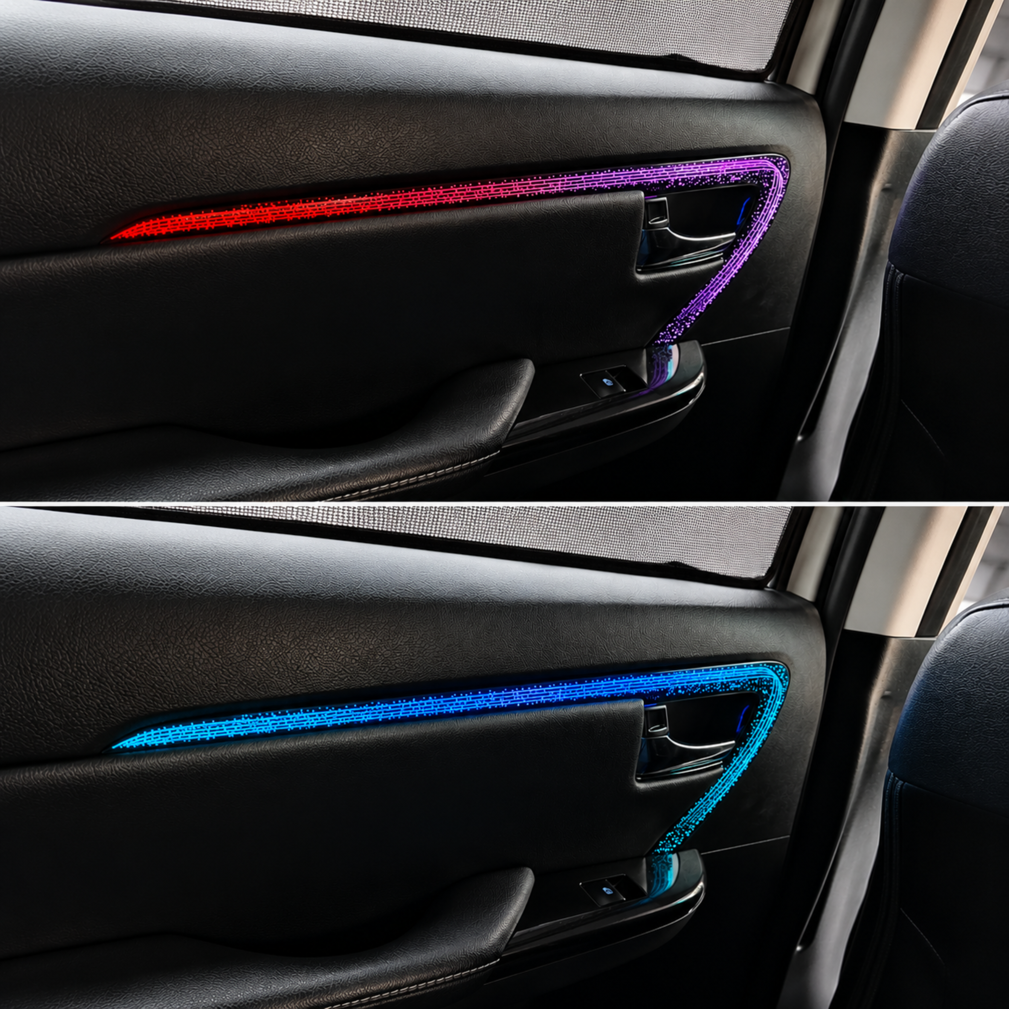 AUTOPOWERZ Cydlink 18-in-1 Car Ambient Interior LED Lighting Kit Compatible with Toyota Fortuner (App & Switch Control, Custom Door Trim & Center Console Panels)