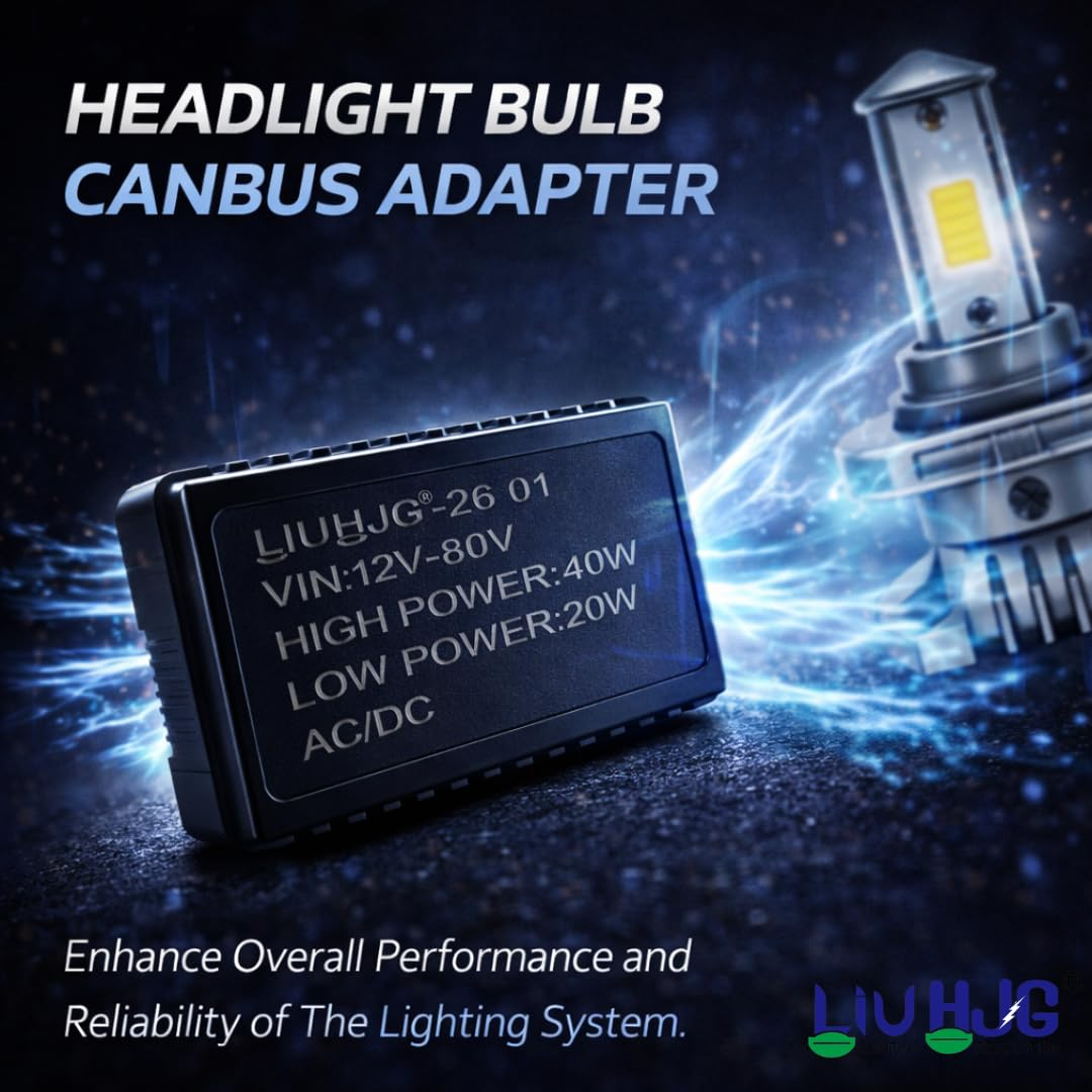 AUTOPOWERZ Headlight Bulb canbus Adapter Box AC DC 12V-80V Stable Power Controller
