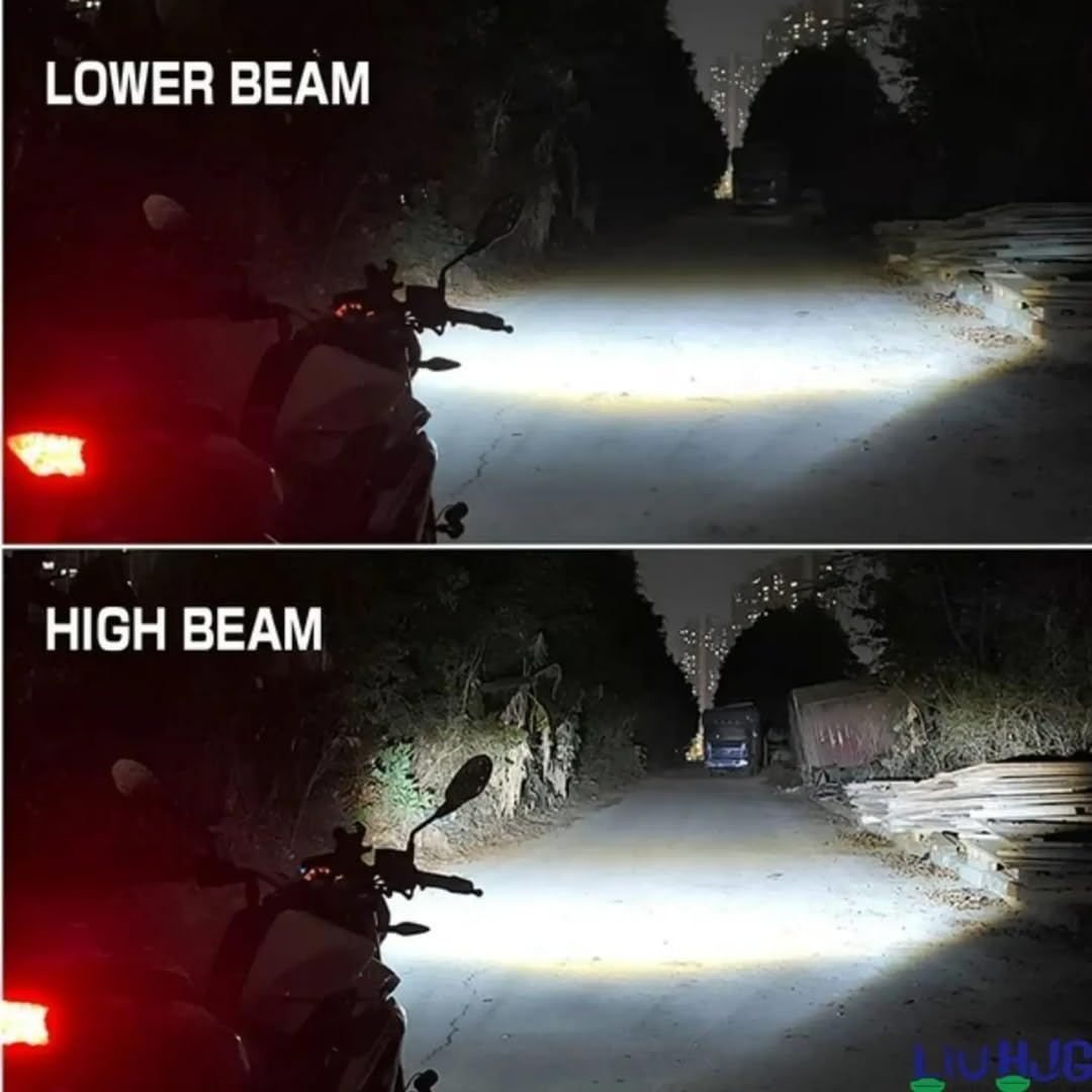AUTOPOWERZ H4 LED Headlight Bulb Real Night Test High Beam and Low Beam Road Clarity